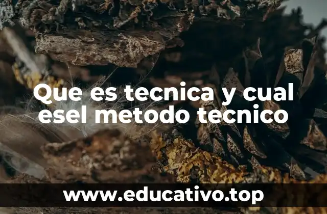 El papel de la técnica y el método en la resolución de problemas