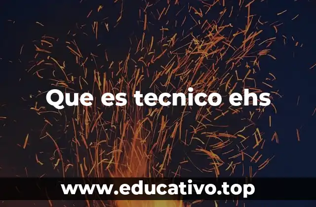Que es tecnico ehs