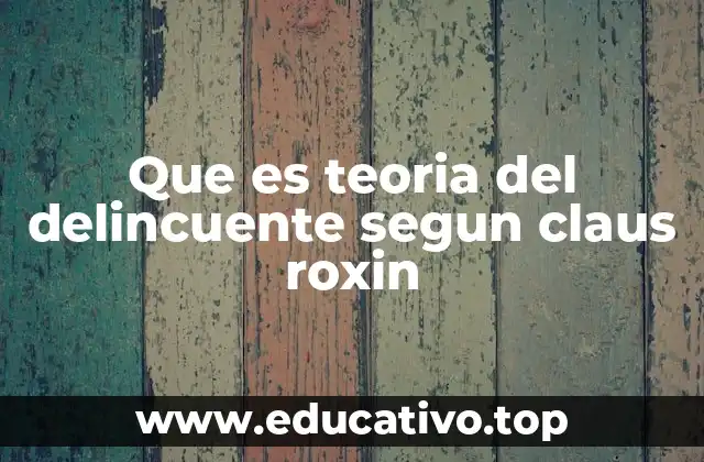 El enfoque subjetivo en la teoría del delito