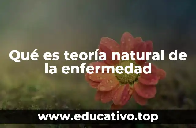 Qué es teoría natural de la enfermedad