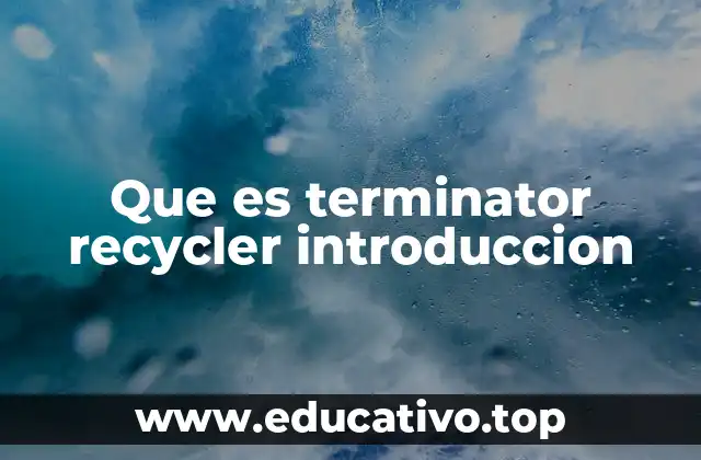 Que es terminator recycler introduccion
