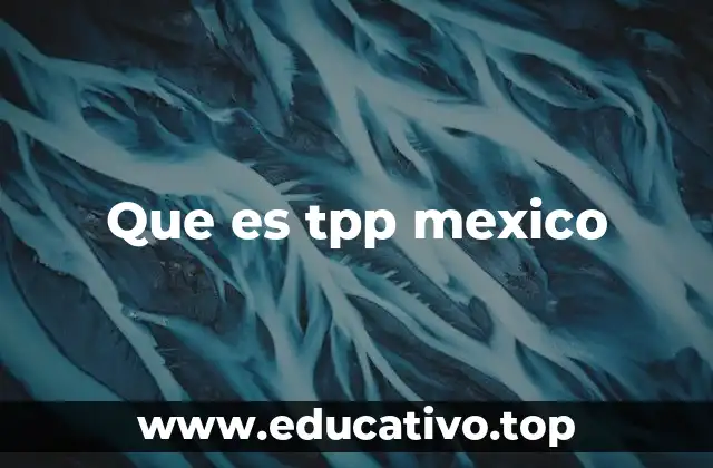 Que es tpp mexico