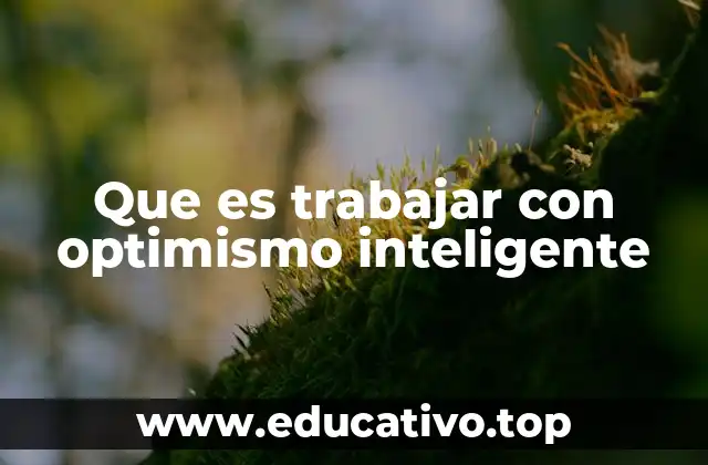Que es trabajar con optimismo inteligente