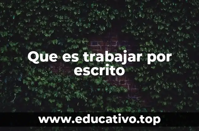 La importancia del trabajo escrito en la economía moderna