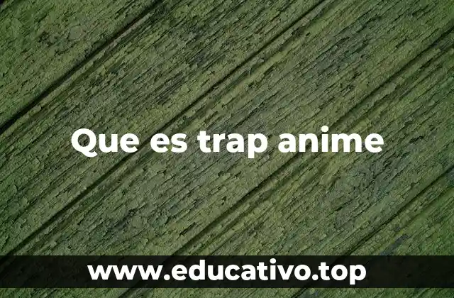Que es trap anime