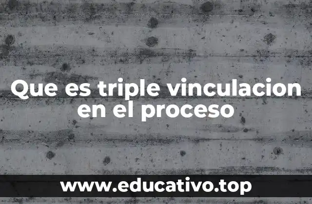 Que es triple vinculacion en el proceso