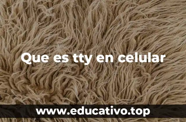 Que es tty en celular