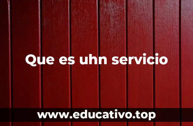 Que es uhn servicio