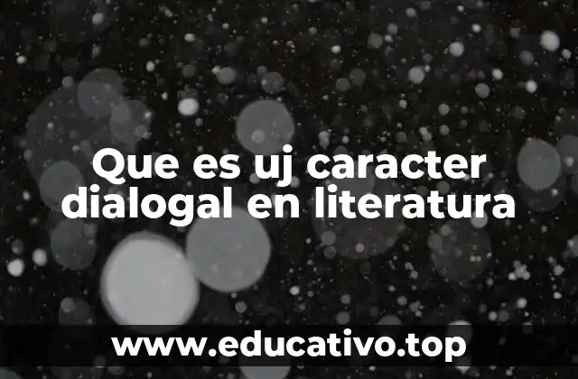El papel del diálogo en la construcción de personajes