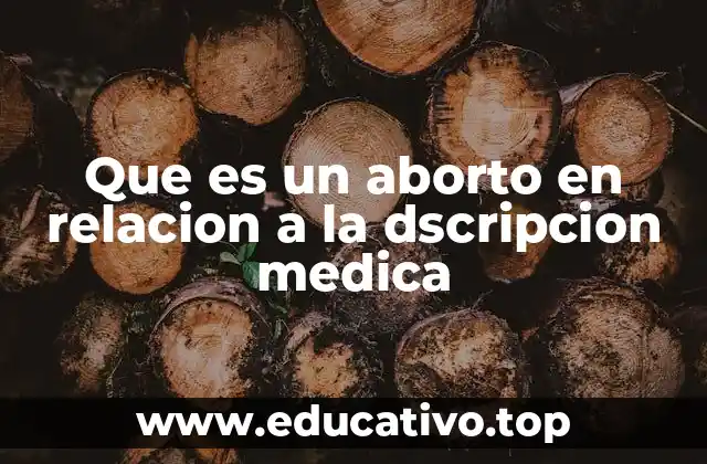 Que es un aborto en relacion a la dscripcion medica