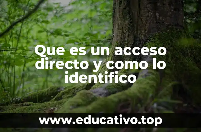 Que es un acceso directo y como lo identifico