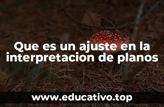 Que es un ajuste en la interpretacion de planos