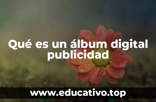Qué es un álbum digital publicidad