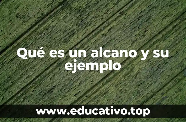 Qué es un alcano y su ejemplo