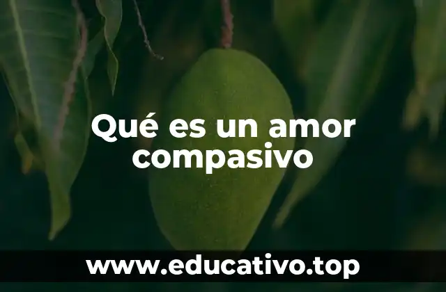 Qué es un amor compasivo
