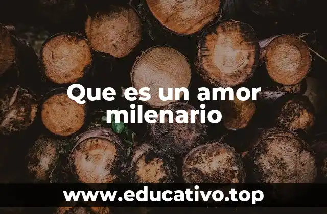 Que es un amor milenario