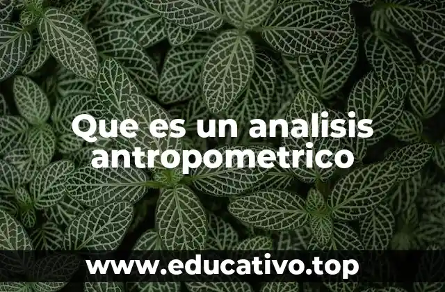 Cómo se aplica el análisis antropométrico en la vida cotidiana