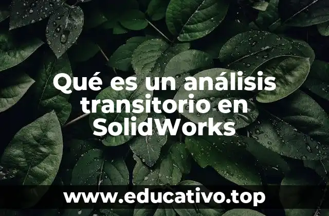 Qué es un análisis transitorio en SolidWorks
