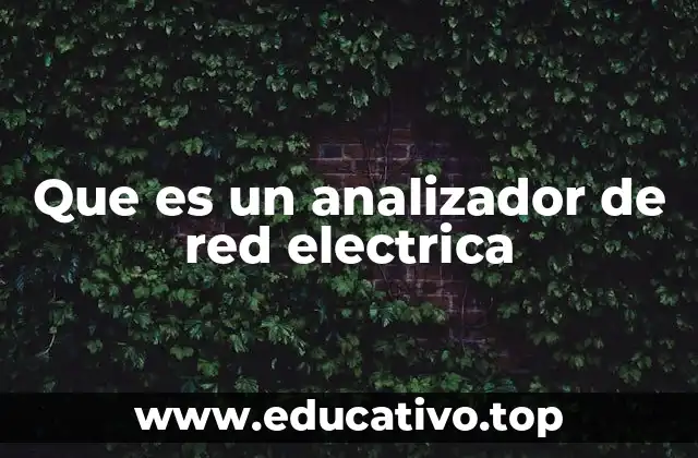 Que es un analizador de red electrica