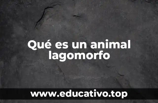 Qué es un animal lagomorfo