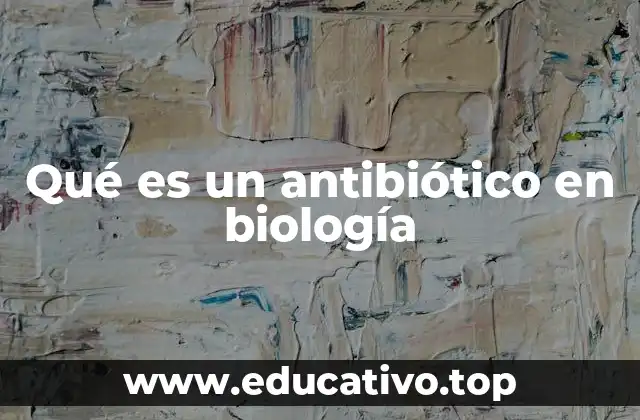 Qué es un antibiótico en biología