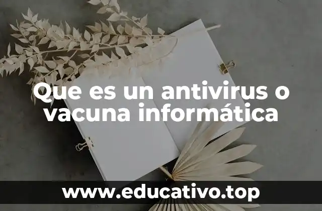 Que es un antivirus o vacuna informática