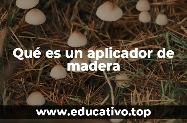 Qué es un aplicador de madera