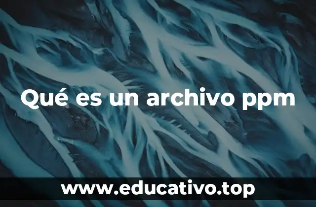 Qué es un archivo ppm