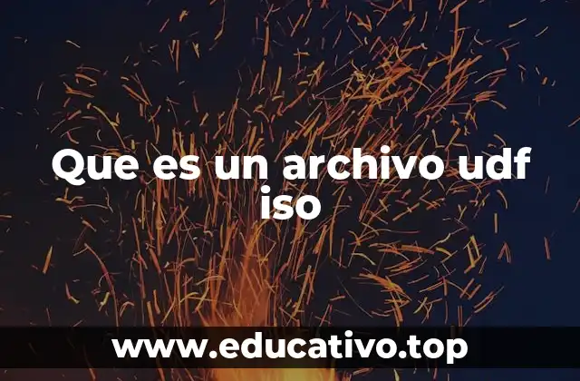 Que es un archivo udf iso