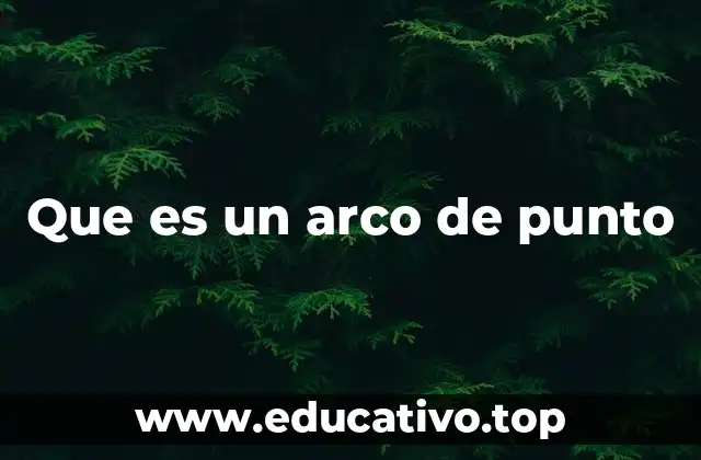 Que es un arco de punto