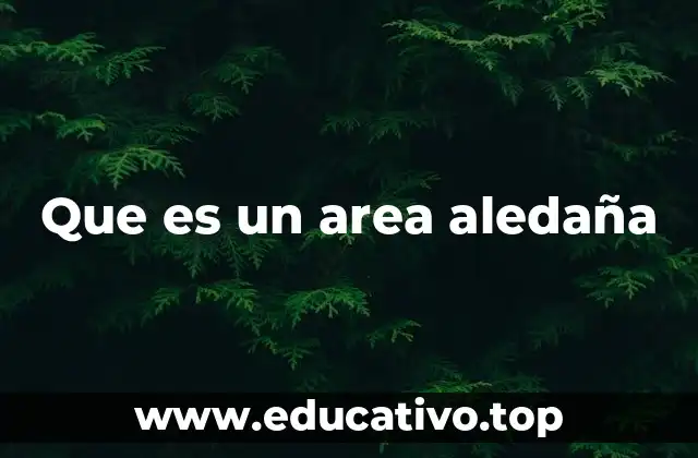 Que es un area aledaña