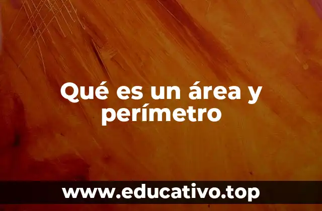 Qué es un área y perímetro