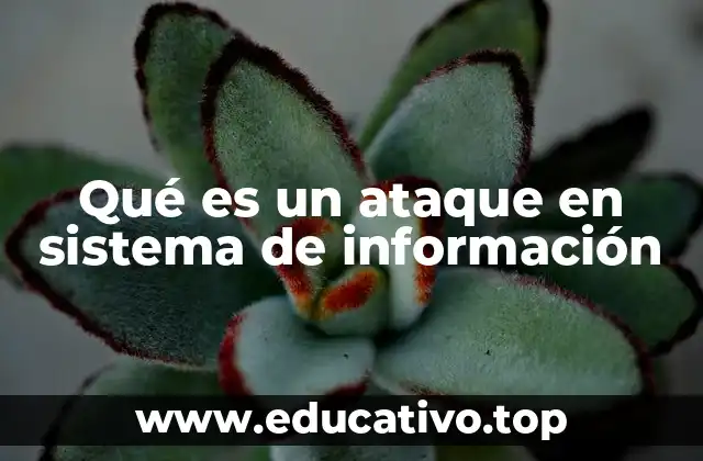 Qué es un ataque en sistema de información