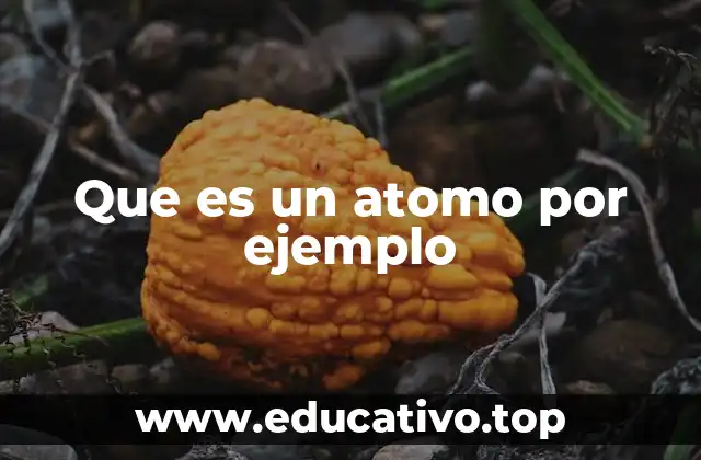Que es un atomo por ejemplo
