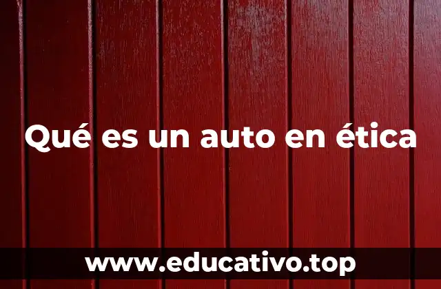 El auto como representación de la conciencia moral