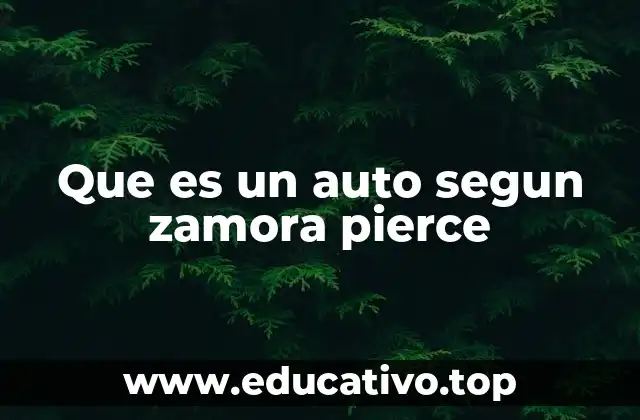 Que es un auto segun zamora pierce