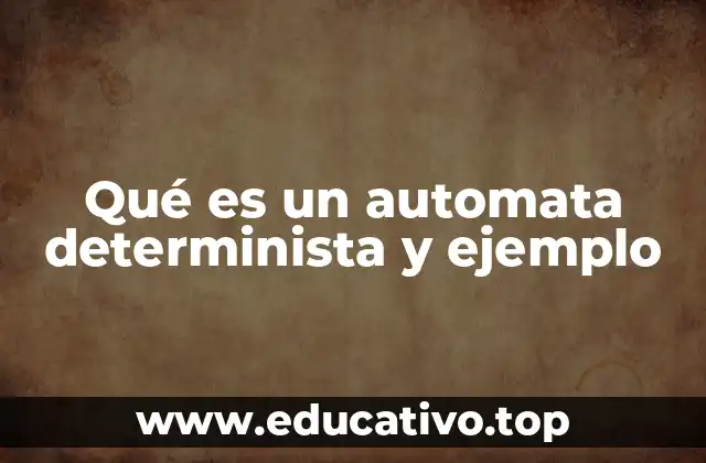 Qué es un automata determinista y ejemplo