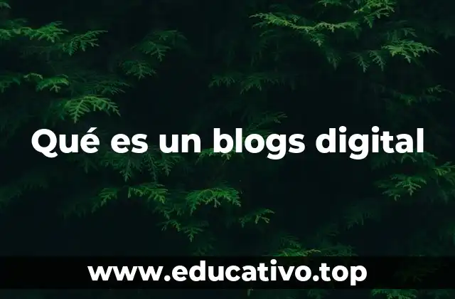 Qué es un blogs digital