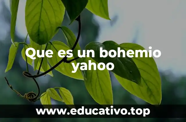 Que es un bohemio yahoo