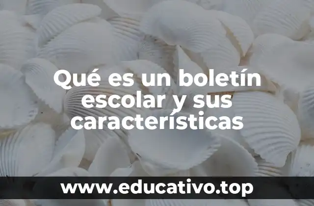 Qué es un boletín escolar y sus características