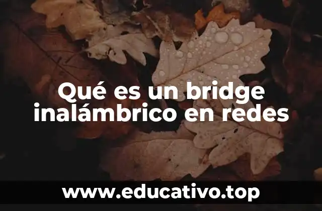 Qué es un bridge inalámbrico en redes