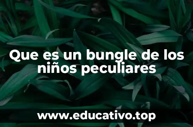 Que es un bungle de los niños peculiares