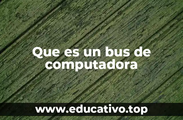 Que es un bus de computadora