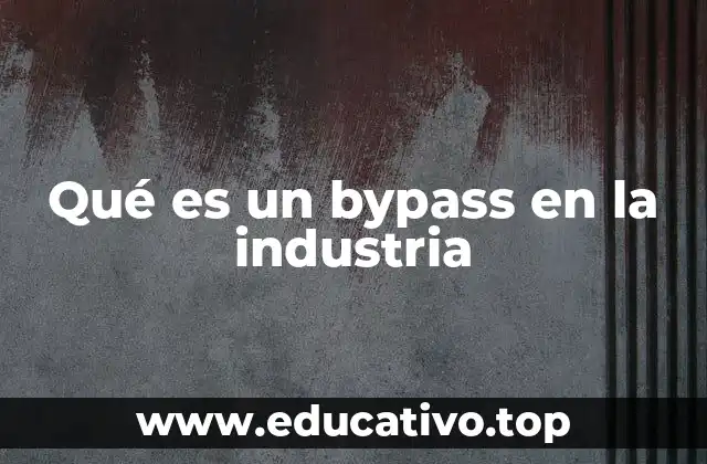 Qué es un bypass en la industria