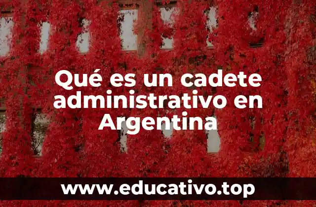 Qué es un cadete administrativo en Argentina