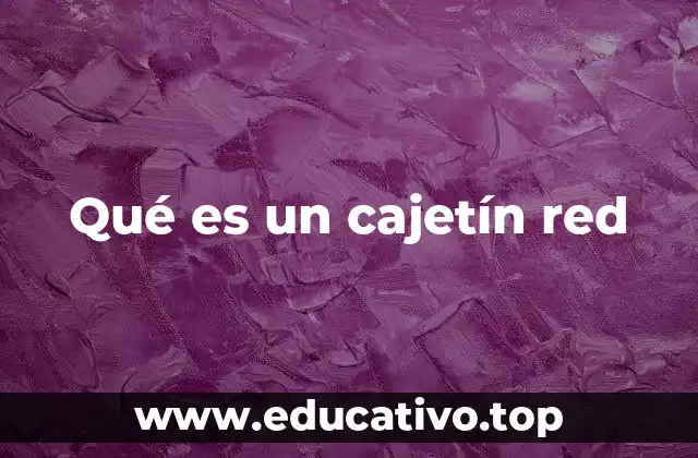 Qué es un cajetín red