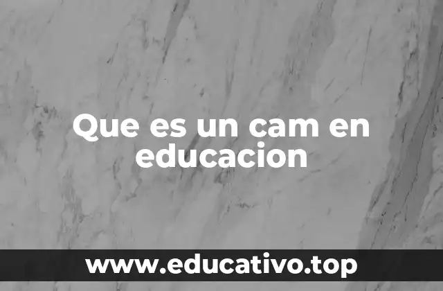 Que es un cam en educacion