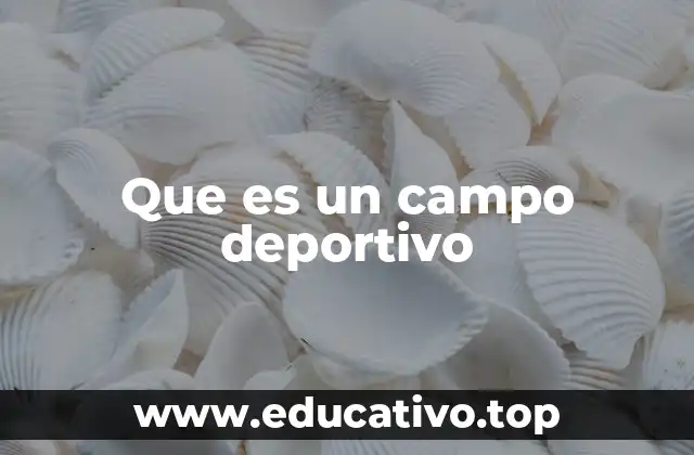 Que es un campo deportivo