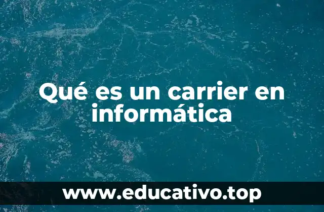 Qué es un carrier en informática