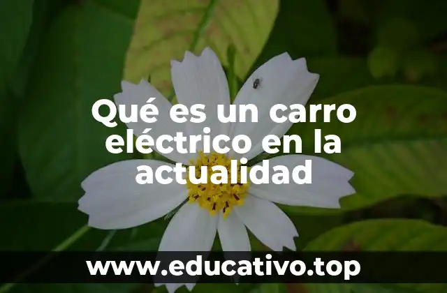 Qué es un carro eléctrico en la actualidad